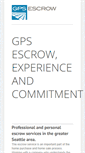 Mobile Screenshot of gpsescrow.com